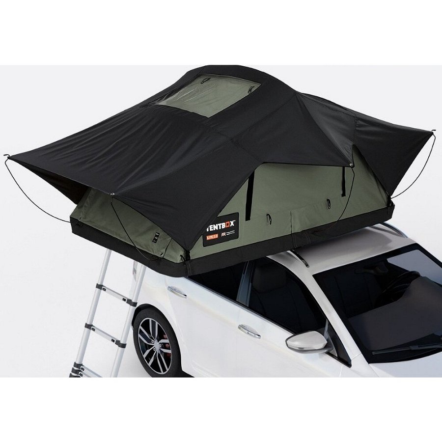 Tente De Toit Pour 2 Personnes - Compacte - Tentbox Lite 2.0 - Vert Forêt