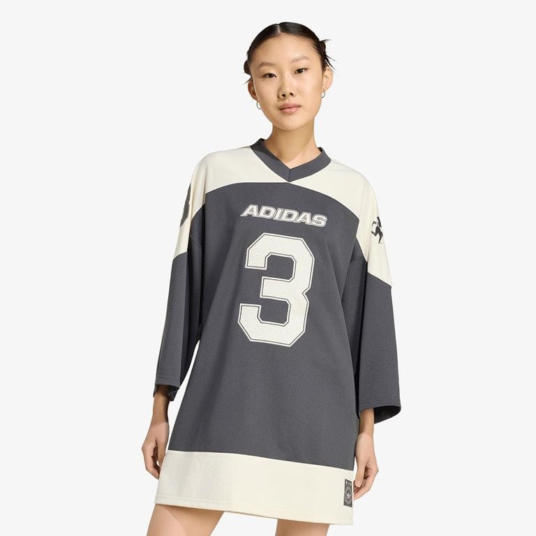 Jersey Adidas Hockey Jersey Dress - Gray - Adidas Originals Dresses