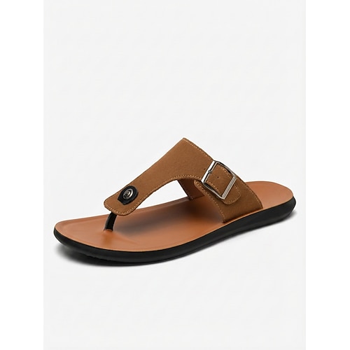 Weiße Zehenstegsandalen für Herren, leichte, gepolsterte Freizeit-Flip-Flops, bequeme Sommerschuhe für Herren, ideal für Insel- und Kreuzfahrturlaube, Entspannung am Pool und Reisen an die Küste Image