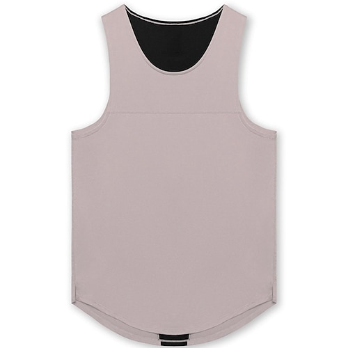 Herren Patchwork Workout-Tanktop Lauf-Tanktop Fitness-Tanktop Sommer Frühling Farbblock Ärmellos Schnelltrocknend Kompression Feuchtigkeitsableitend Atmungsaktiv Fitnesstraining Laufen Gehen Joggen Image