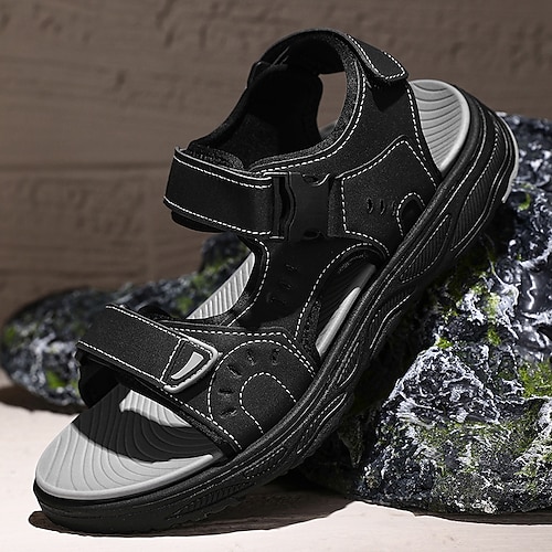 Verstellbare Herren-Sportsandalen, leichte, gepolsterte Outdoor-Schuhe, bequeme Freizeitschuhe für Herren, ideal für Reisen, Resorts, Sommerurlaub und den Alltag
