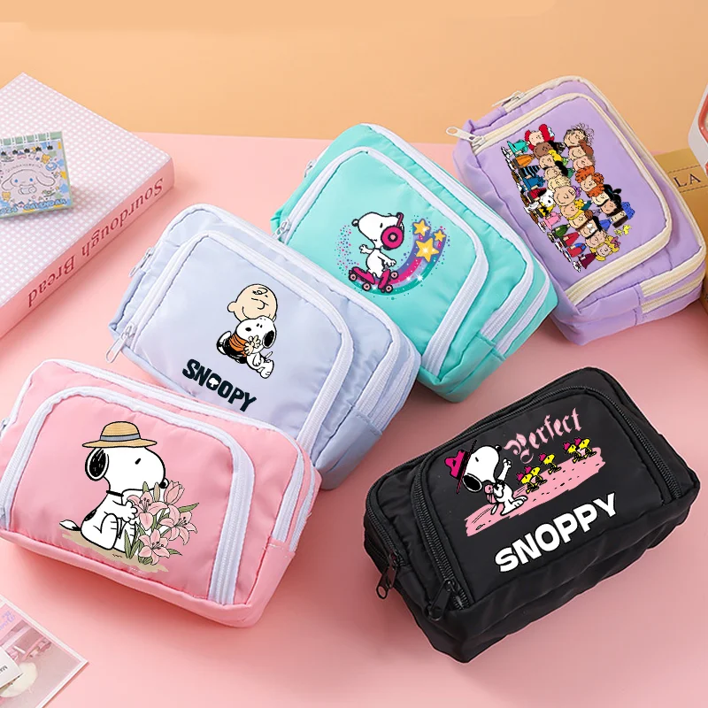 Astuccio Snoopys 2026 alla Moda, Grande Capacità, Borsa per Matite per Studenti, Borsa per Trucchi INS Cartoon, Borsa Portaoggetti, Regalo per Materiale Scolastico