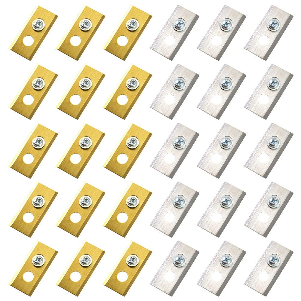 36/30PCS Lame per tosaerba Lame di ricambio in acciaio inossidabile Lama per tosaerba con design a 2 fori per prato robot Mammotion Luba