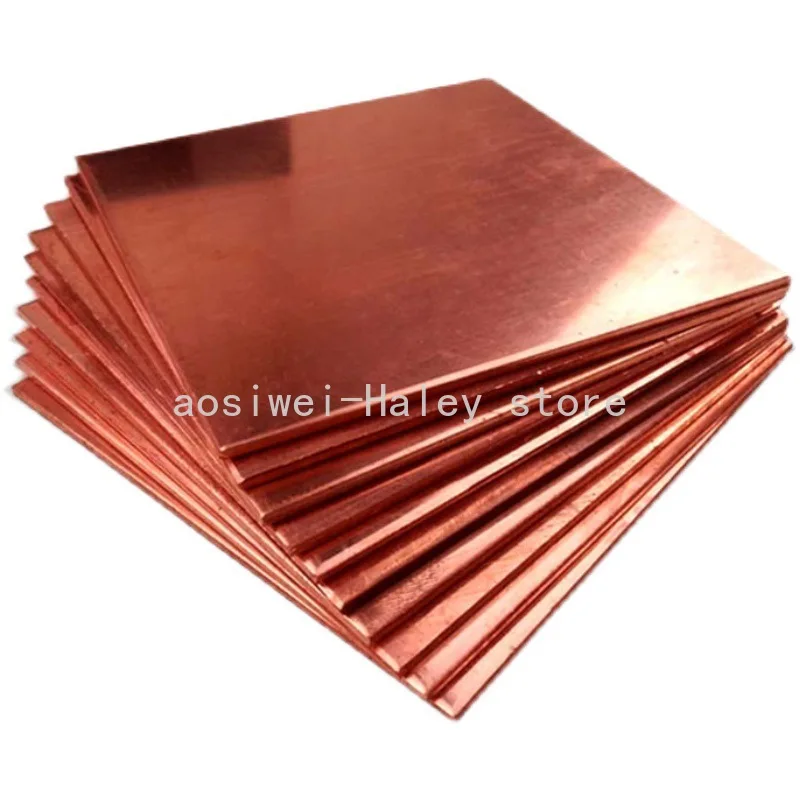 Foglio di rame al 99,9% T2 Piastra di rame Rame puro Cu Metallo 100 * 100 mm, 200 * 200 mm, 300 * 300 mm