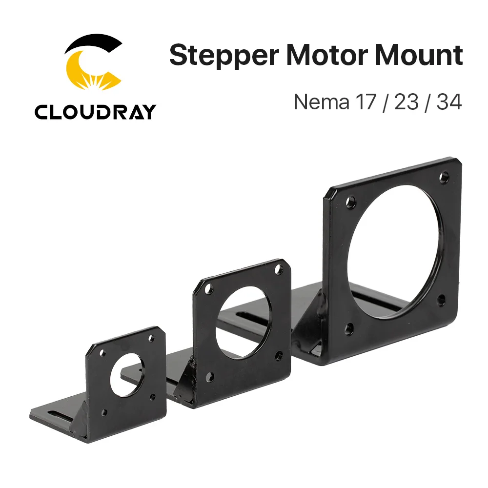 Cloudray Motorbasis für NEMA17 NEMA23 NEMA34 Schrittmotor Aluminium Fester Sitz Befestigungsmontage Halterung Unterstützung Image