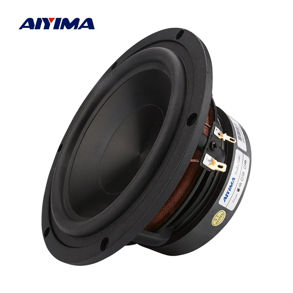 AIYIMA Audio 6,5 Zoll 4 8 Ohm 100 W Mitteltöner Bass Woofer Lautsprecher Aluminium Keramik HIFI Bücherregal Lautsprecher DIY Heimkino 1 PC