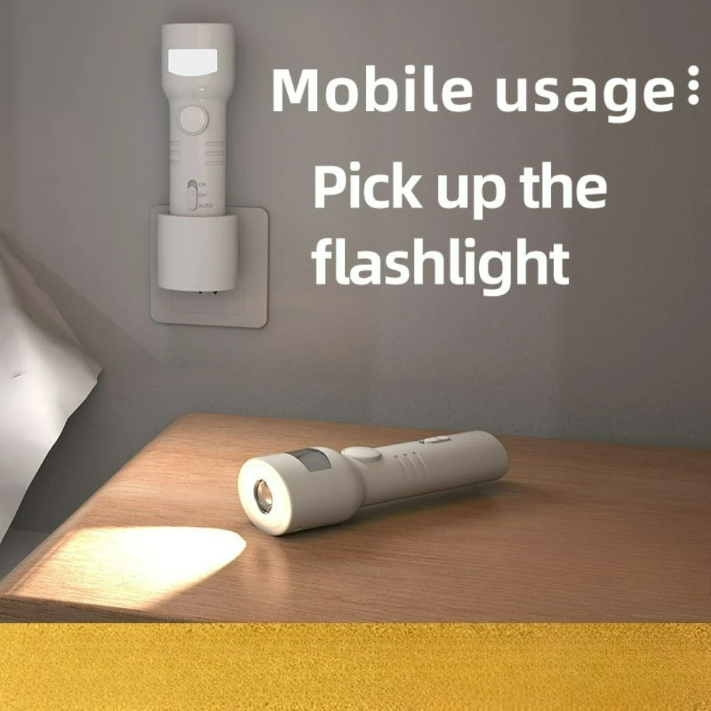 Intelligentes Nachttisch-Nachtlicht – wiederaufladbare Bewegungsmelder-Lampe, automatische Einführung, wenn erkannt und automatische Abschaltung nach dem Verlassen ist