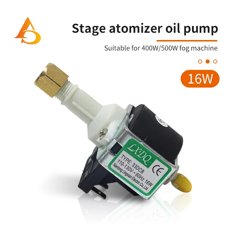 400W 500W Rauch Nebel Maschine 16W 33DCB Öl Pumpe Für Zubehör Elektromagnetische Dampf Eisen Fogger Atomizador Gerät motor Teil Image