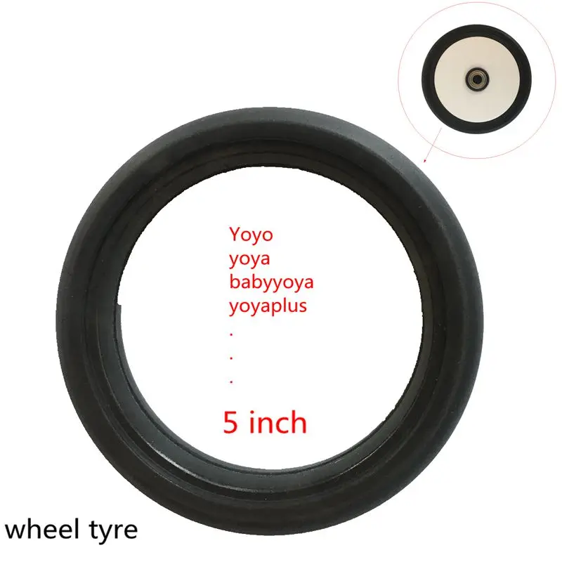Neues Radreifen-Kinderwagen-Zubehör, 5-Zoll-Originalreifen für Yoya-Kinderwagen Yoya Yoyo Yoyaplus YOYO+ YOYO2 Kinderwagen-Kinderwagen Image