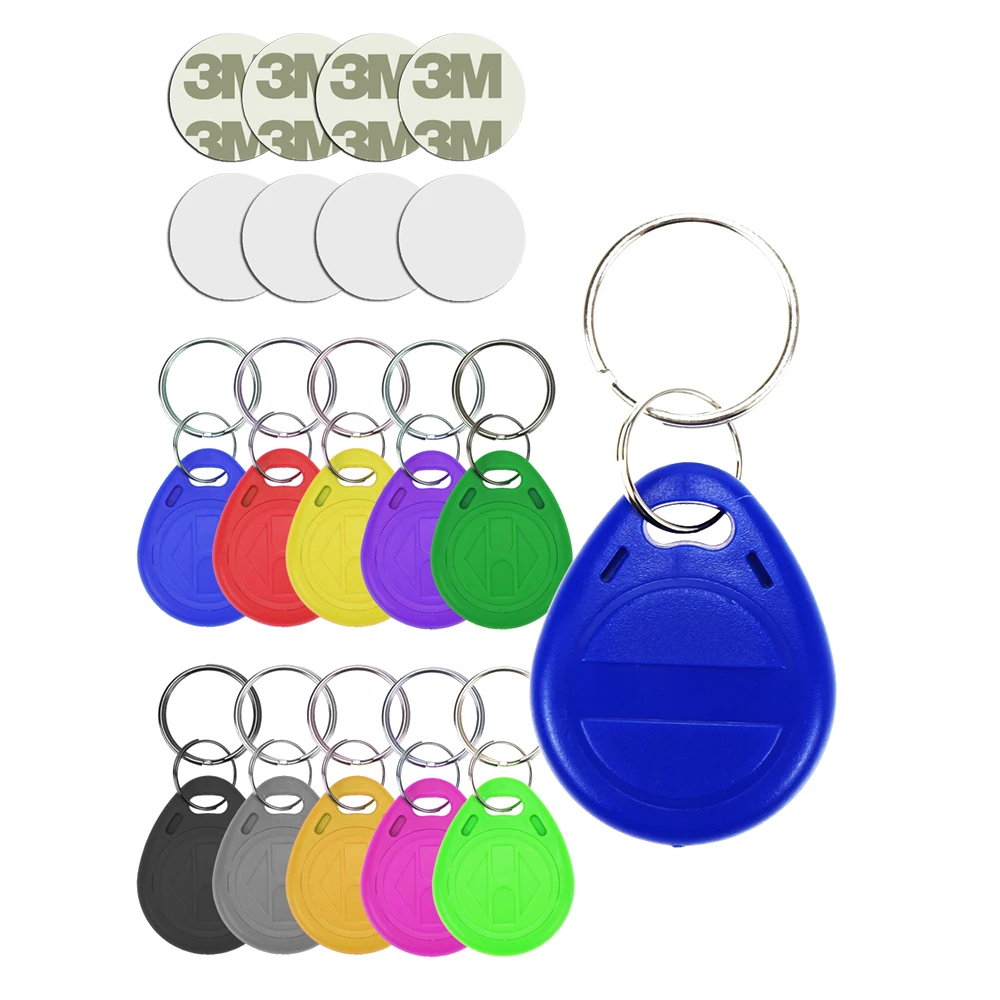 100 stücke T5577 EM4305 RFID 125 khz Schlüssel Keyfobs Kopie Wiederbeschreibbare Beschreibbare Rewrite Duplizieren Proximity ID Token Ring Blank Access Image