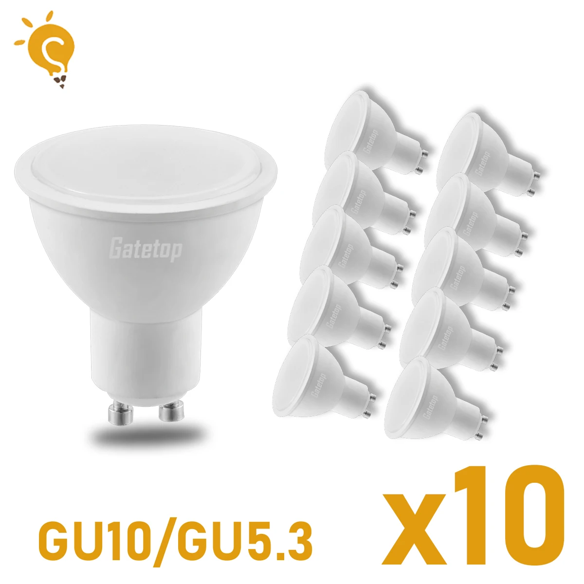 Gatetop Led-strahler AC220V GU10 GU5.3 Birne MR16 Spot Beleuchtung Birne Innen Beleuchtung Hause Dekoration Bombillas