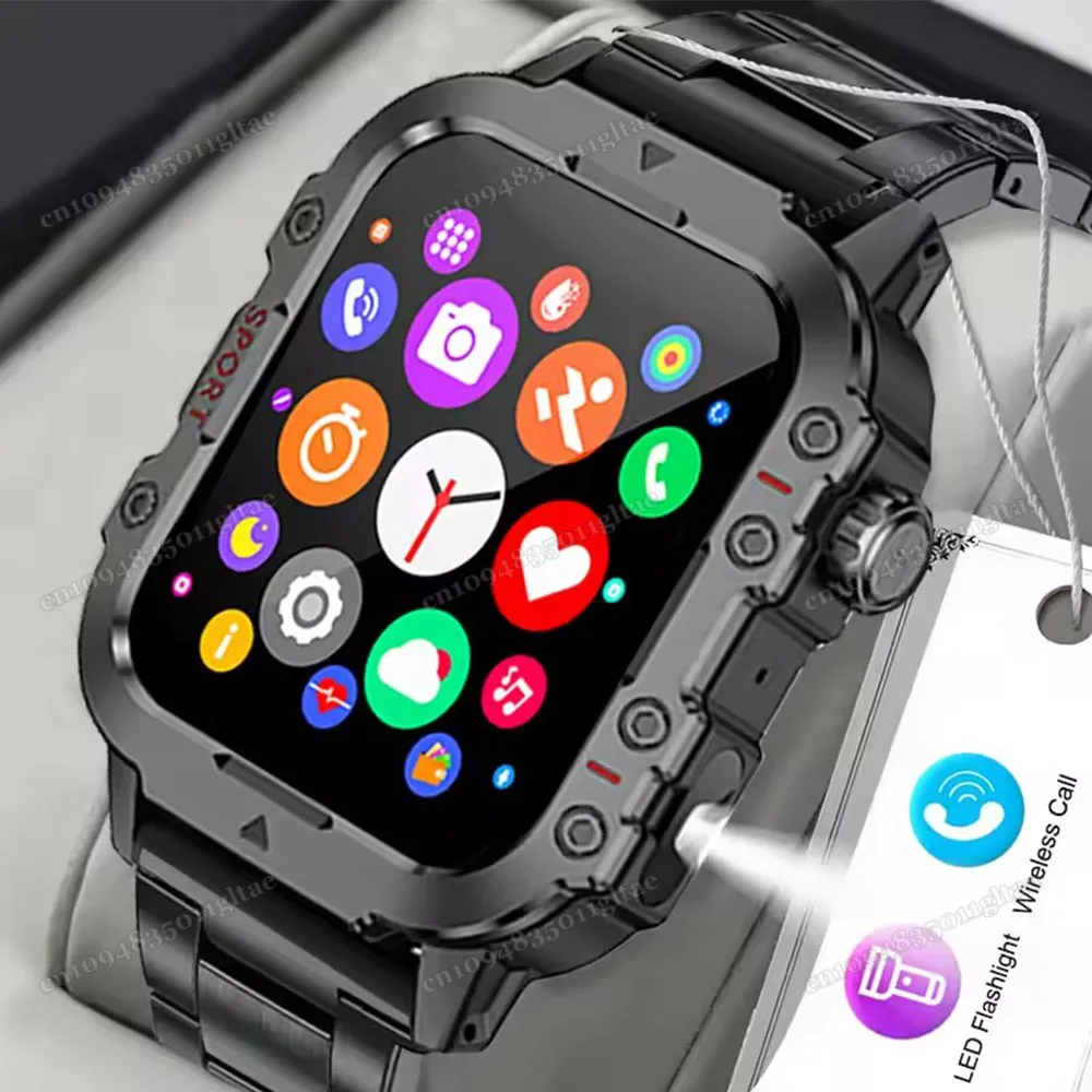 2025 neue Smart Uhr Männer Für Frauen Militray Outdoor GPS Track Sport Uhren Herzfrequenz Schlaf Wasserdichte Intelligente Uhr IOS Android