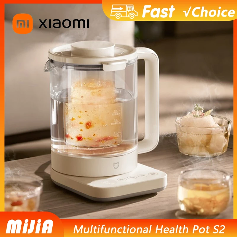 NOUVEAU MIJIA S2 Bouilloire multifonctionnelle 1,5 L Appareil électroménager 800 W en acier inoxydable 304 avec fonction de maintien au chaud