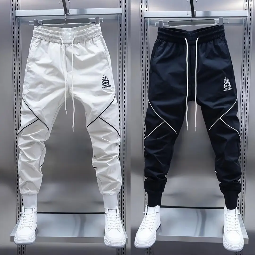 Männer Cargo Hosen Weiß Hip Hop Männliche Hosen Sommer Regular Fit Harajuku Lange Hosen Straße Emo Günstigste Luxus Neue In Casual
