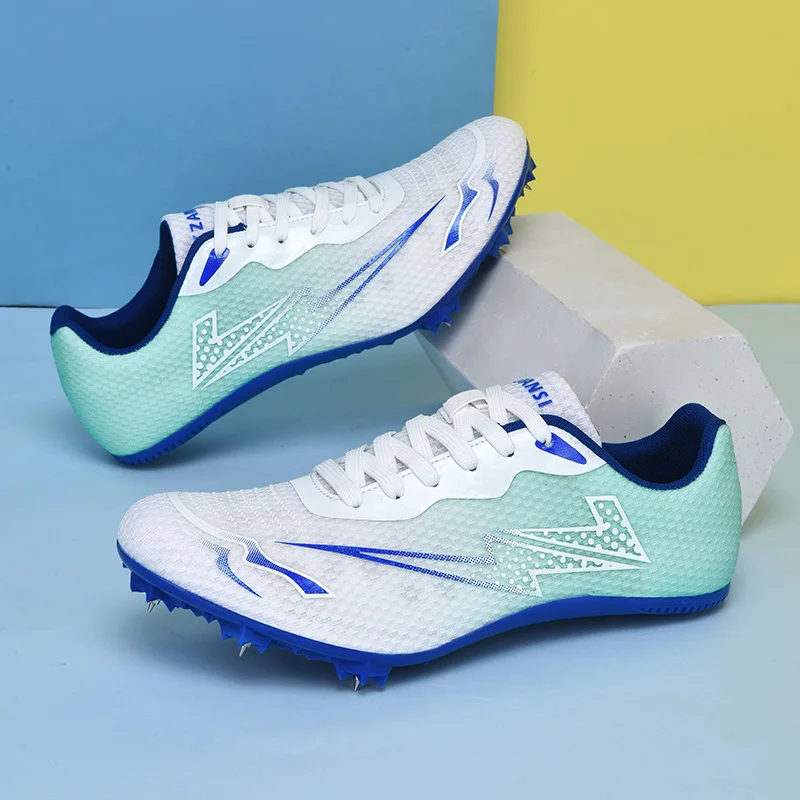 Stilvolle neue Unisex-Sportschuhe für Nägel, professionelle Herren-Nägel-Turnschuhe, rutschfeste Spikes-Laufschuhe für Kinder und Mädchen Image