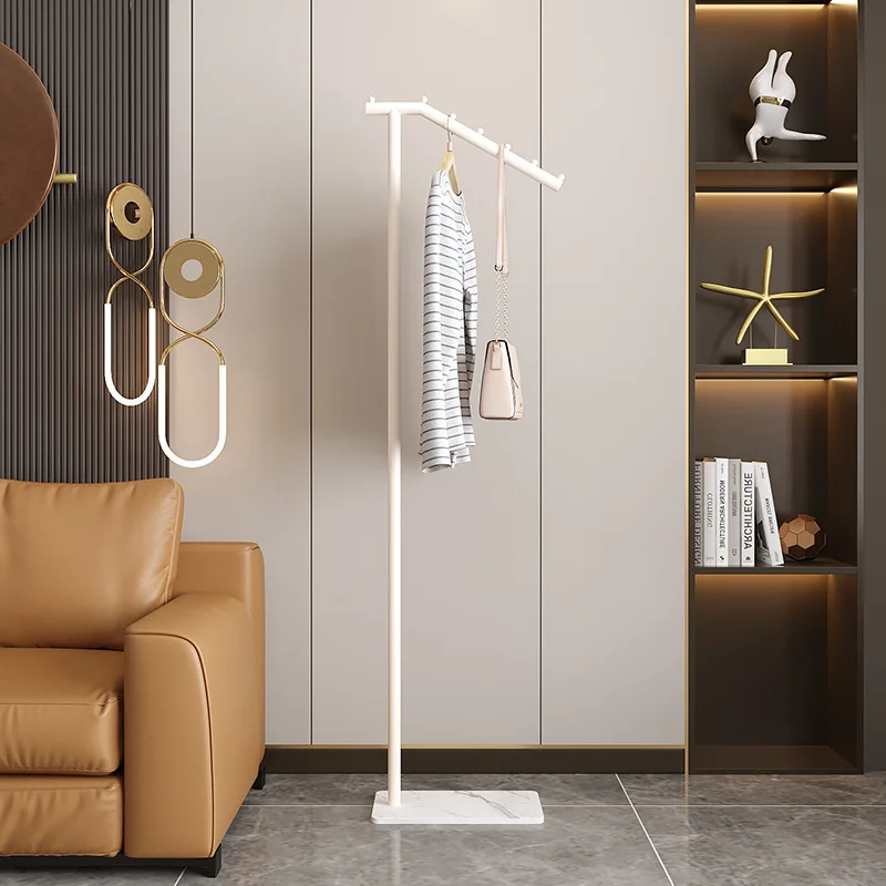 Leichter, luxuriöser, einfacher und moderner, bodenhängender Kleiderständer – Garderobe für Zuhause, Wohnzimmer, Balkon, Schlafzimmer, beweglicher Kleiderständer
