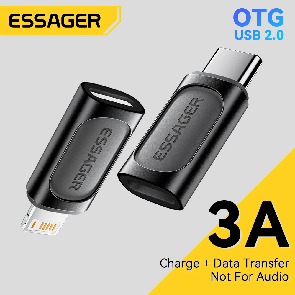 Essager PD 20 W OTG Adapter Für iPhone 15 14 13 12Pro Max IPad USB Typ C Zu IOS Beleuchtung männlichen Konverter Schnelle Lade Adaptador Image