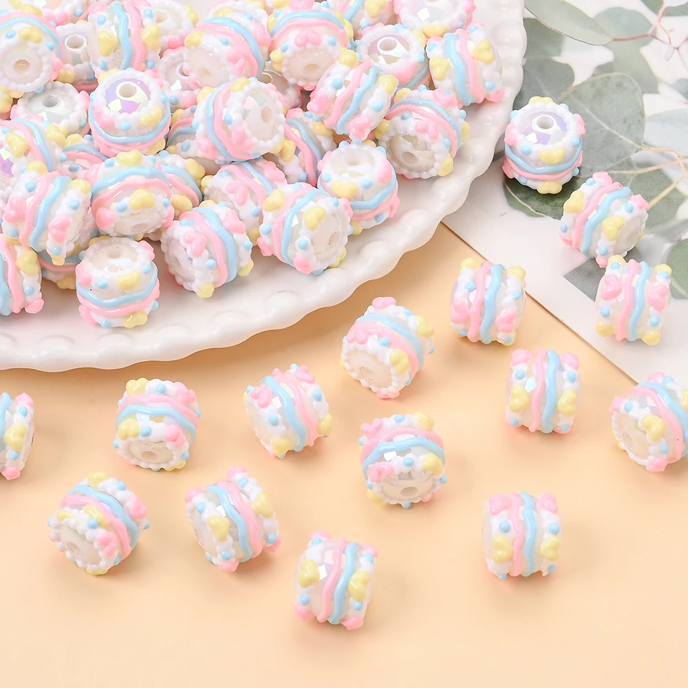 10Pcs 16mm Bunte Harz Perlen Baby Zahnen Perle ForTeether Anhänger Kette Halskette Zubehör Infant Kauen Spielzeug Image