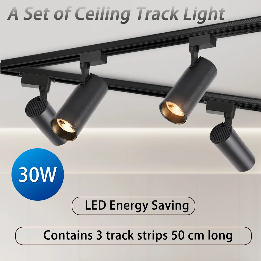 LED Strahler COB Schienenlicht 220V Küche Deckenbeleuchtung für Wohnzimmer Bekleidungsgeschäft Dekor Deckenstrahler Lampe Komplettsets