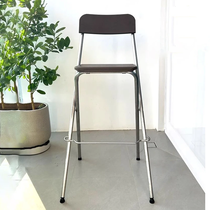 Einfache Barhocker, minimalistische, moderne, klappbare Barstühle, nordischer, antiker Outdoor-Hochstuhl, innen, luxuriöse, leichte Stühle