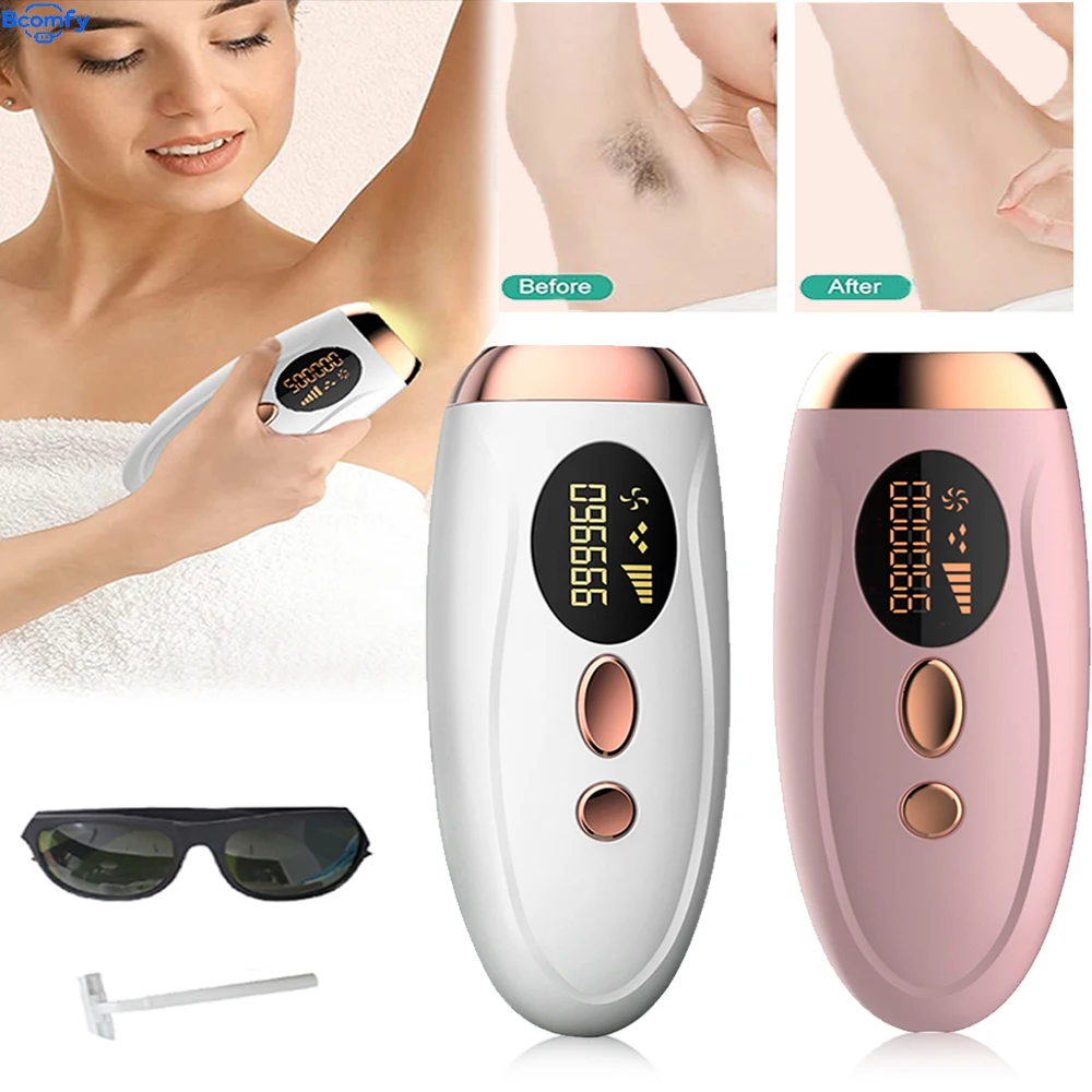 Permanenter Laser-Epilierer 999999 Blitze Professionelles Schmerzfreies Laser-Haarentfernungsgerät für Frauen Körper Gesicht Beine Bikinizone Image