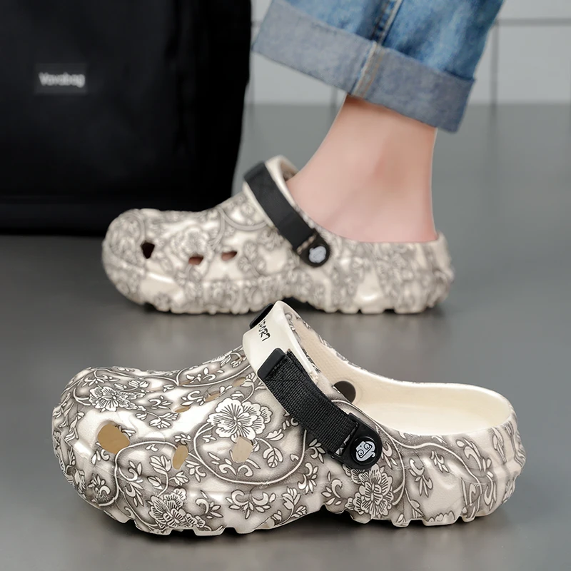 Männer Schuhe Hausschuhe Männer Garten Flache Sandalen Plattform Sandalen Mann Sommer Sandalen Männlichen Turnschuhe Outdoor-Flip-Flops Hause Clogs Image
