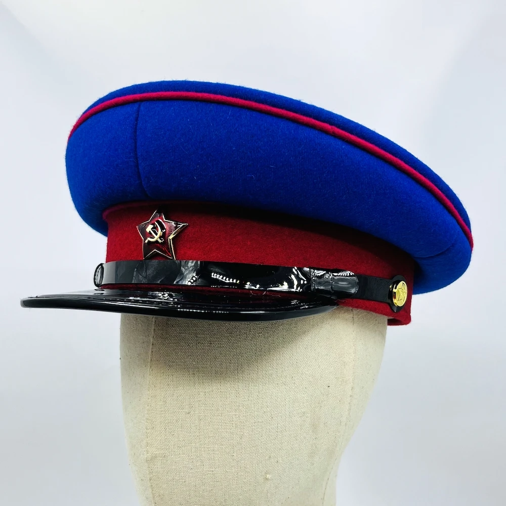 Sowjetunion Hut Politische Commissar Kappe Blaue Artillerie NKVD Image