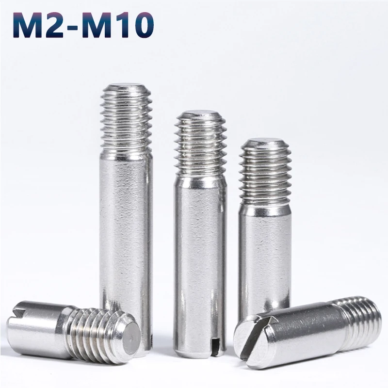 5 stücke m2 m 2, 5 m3 m4 m5 m6 m8 m10 geschlitzter zylindrischer Stift Dübel Außengewinde Position ierungs stift 2,5 Edelstahl Länge 5-50mm Image