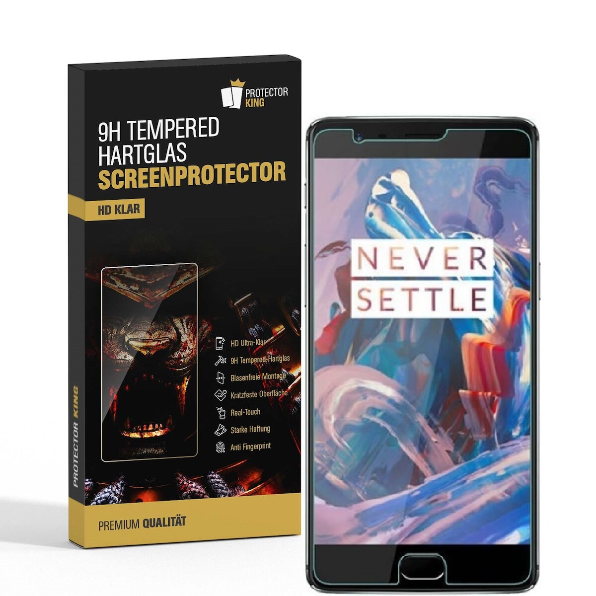 2x 9H Hartglasfolie für OnePlus 3 3T Panzerfolie Displayschutzfolie HD KLAR Panzerglas Schutzfolie Image