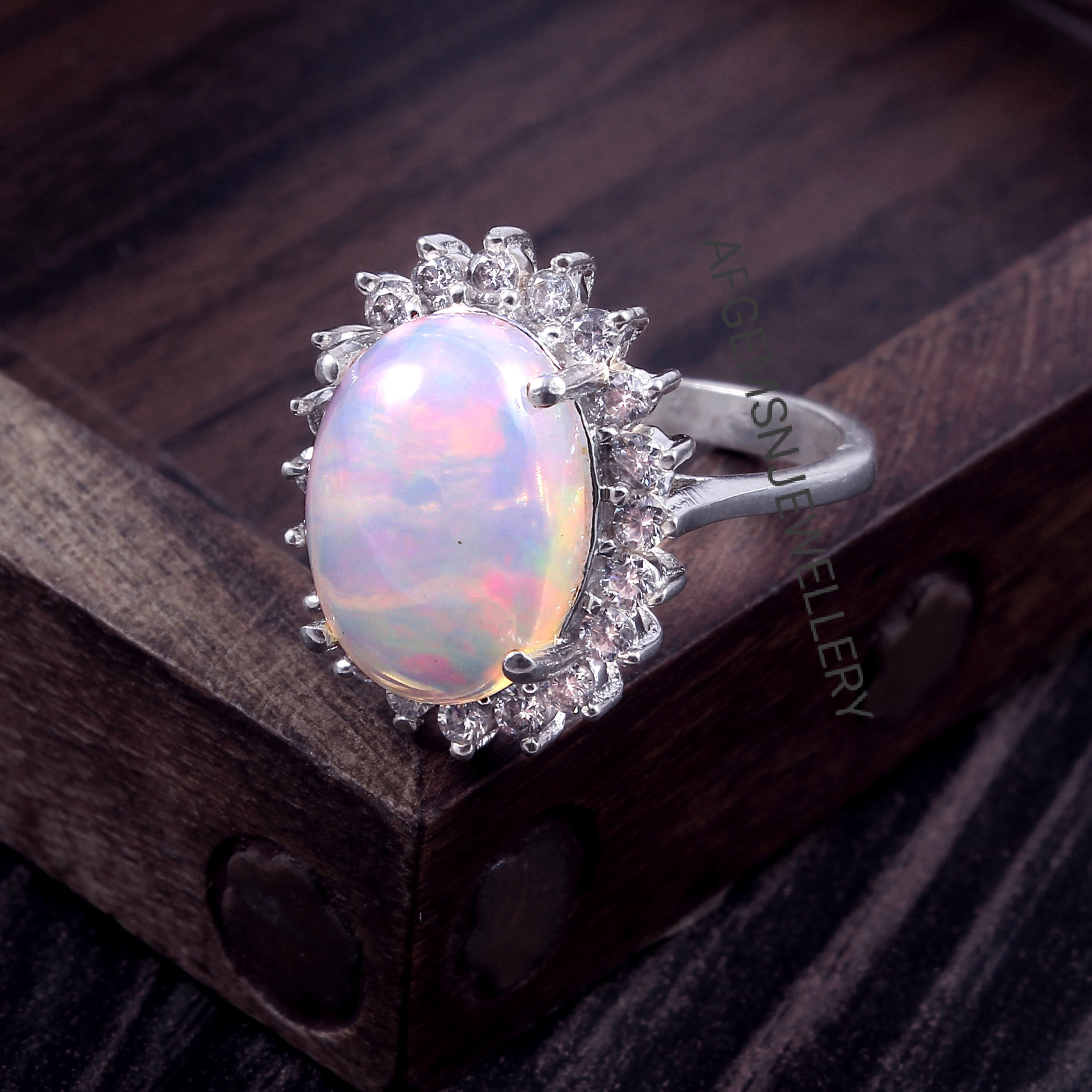 Anello opale etiope naturale-Anello opale-Anello opale unico-Anello opale di fuoco-Anello opale donna-Anello promessa-Anello opale argento 925-Anello