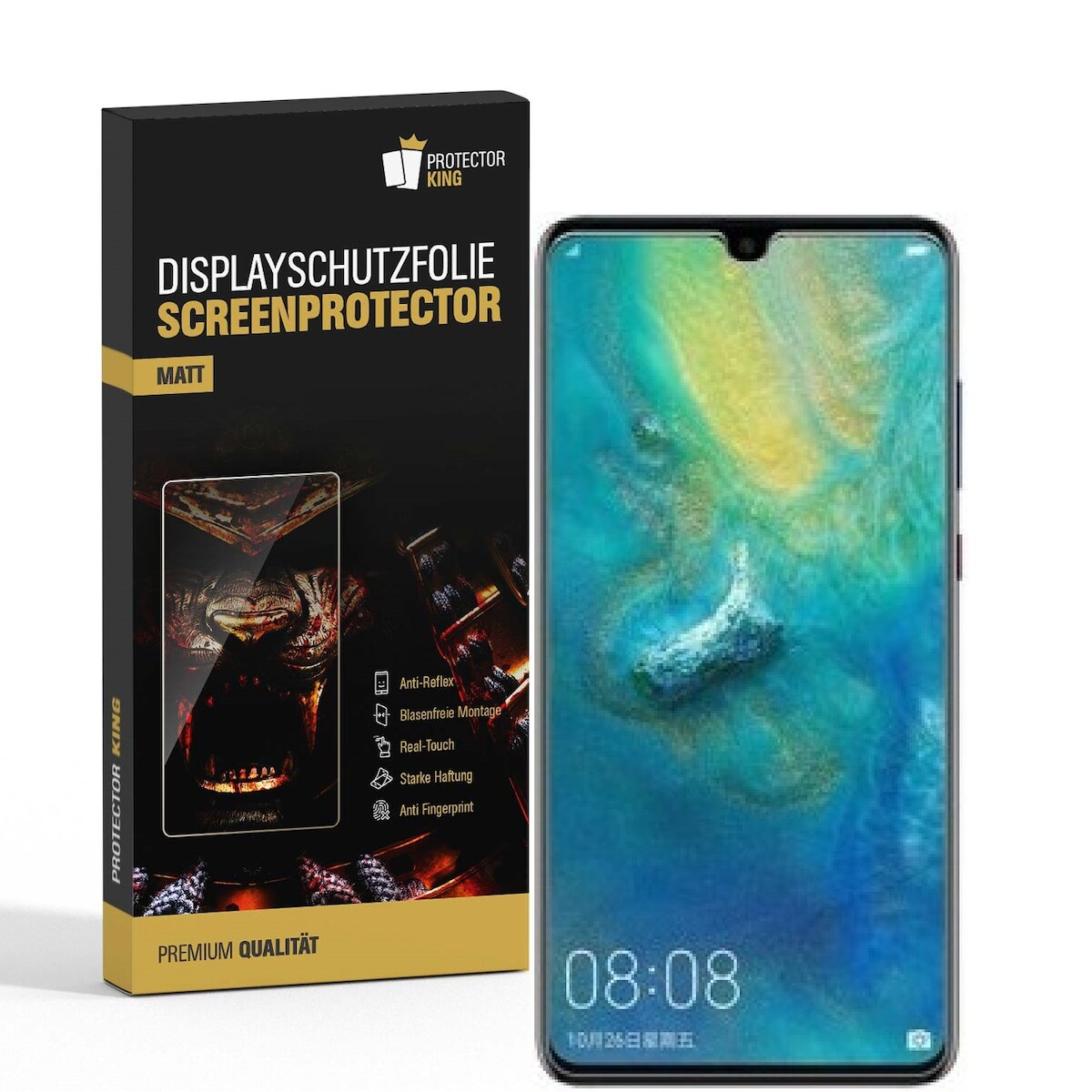 4x Displayschutzfolie für Huawei Mate 20X ANTI-REFLEX Displayfolie MATT Image
