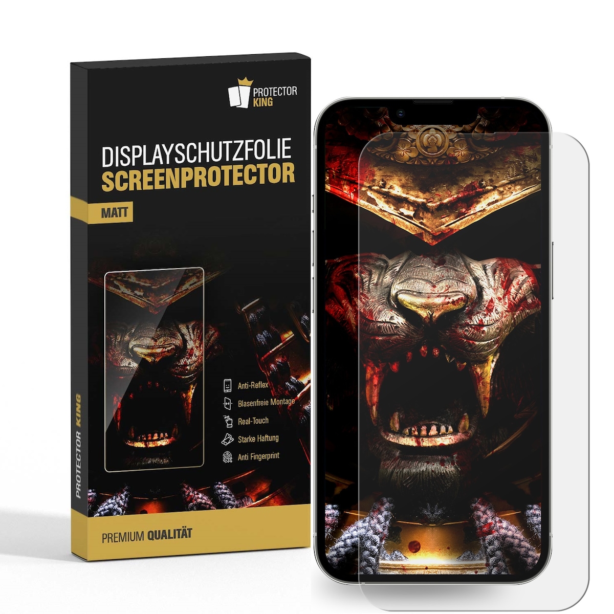 2x Displayschutz für iPhone 16e Anti-Reflex, matt, entspiegelt Schutzfolie Folie Screen-Protector Image
