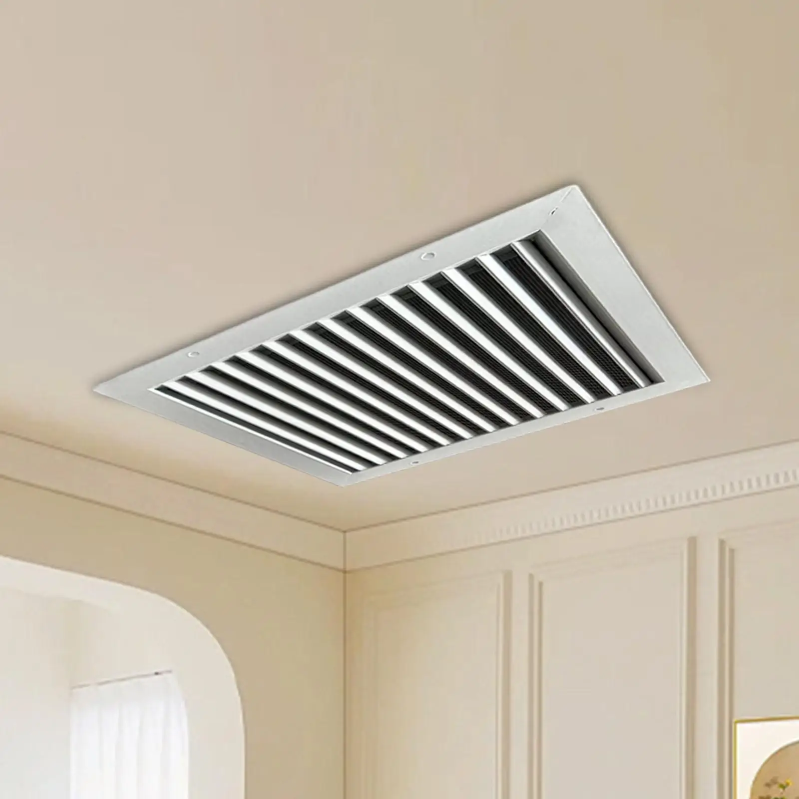 HVAC-Entlüftung kanal abdeckung Aluminium-Rücklauf filter gitter, 16 Zoll x 16 Zoll Decken entlüftung abdeckung Linear stangen gitter für Bürogebäude Image