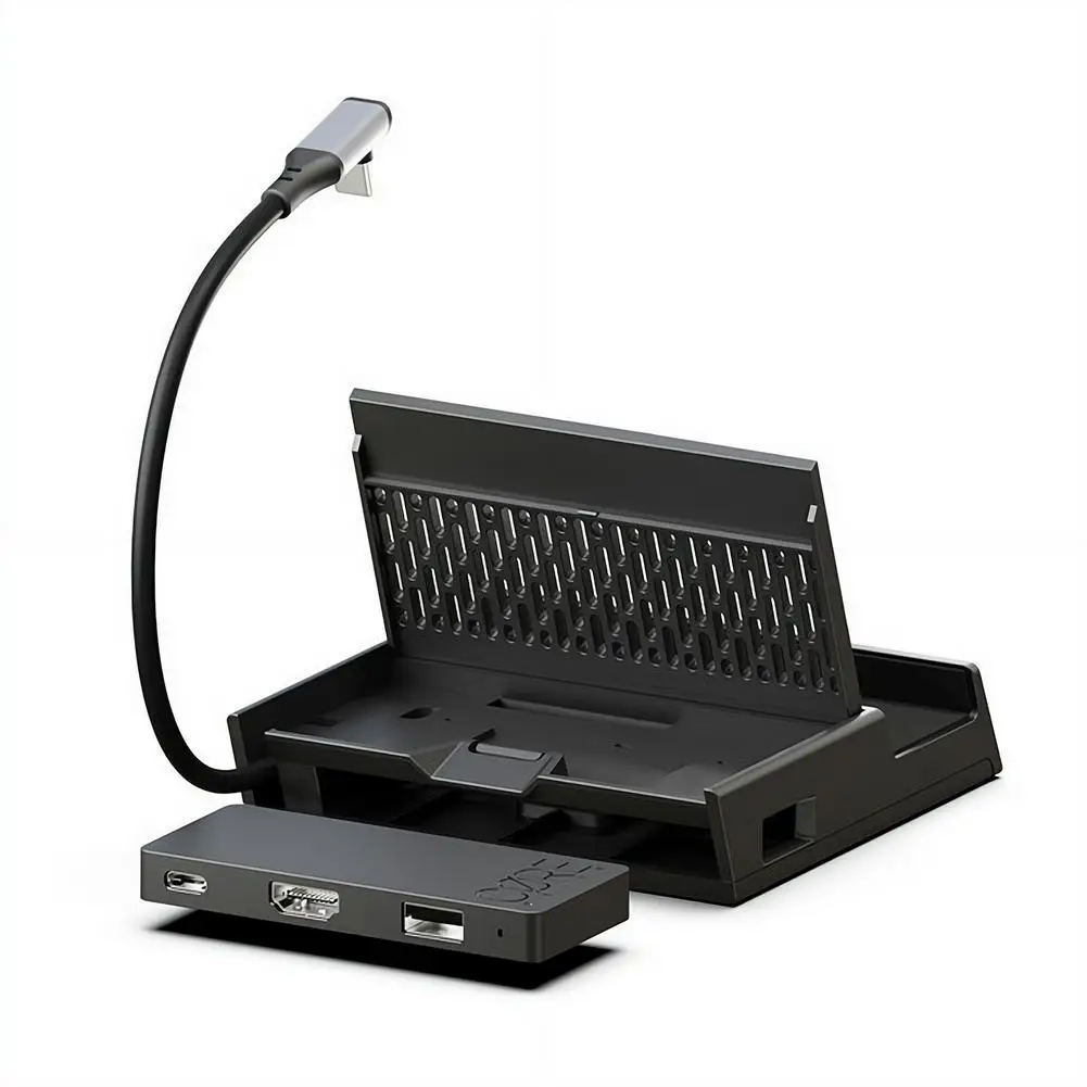 Dockingstation-Ständer für XBOX X Ally/Skull & Co.Steam Deck/ROG mit abnehmbarem USB-C-Hub-Erweiterungsadapter-Zubehör