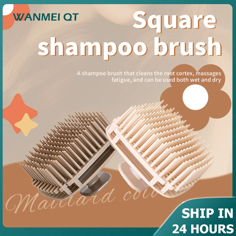 1 stücke Silikon Shampoo Pinsel Kopf Kopfhaut Massage Kamm Haar Waschen Kamm Körper Massage Dusche Pinsel Salon Friseur Werkzeug Image
