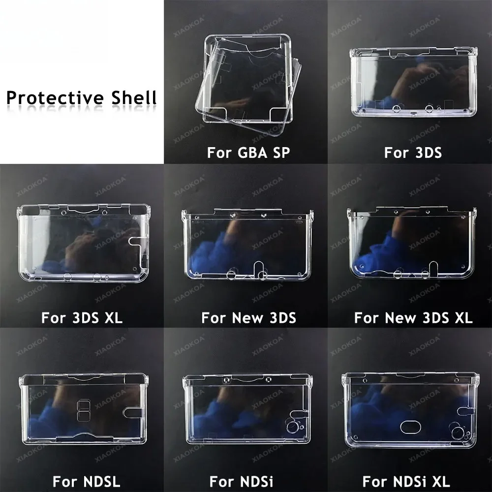 Transparente Kunststoff-Schutzhülle für GBA SP NDSL DSI NDSi XL 3DS XL New 3DS XL LL Konsole Image