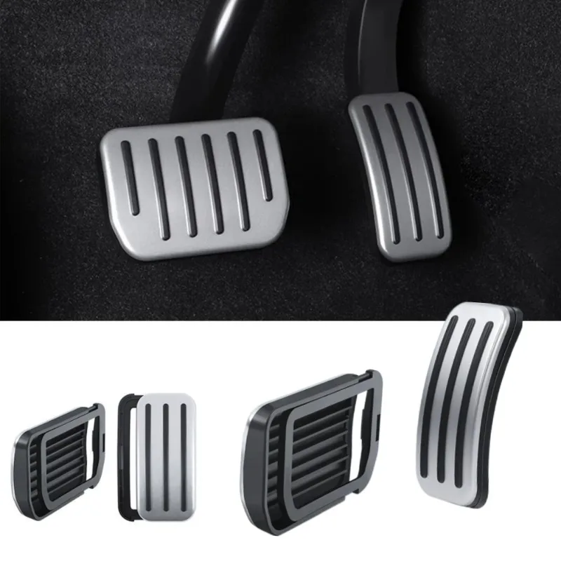 Autoteil für Tesla Model Y 2022-2025 Launch Model 3 Highland Gaspedal Bremspedal Rutschfester Fußstützenbezug Performance-Verkleidung Image