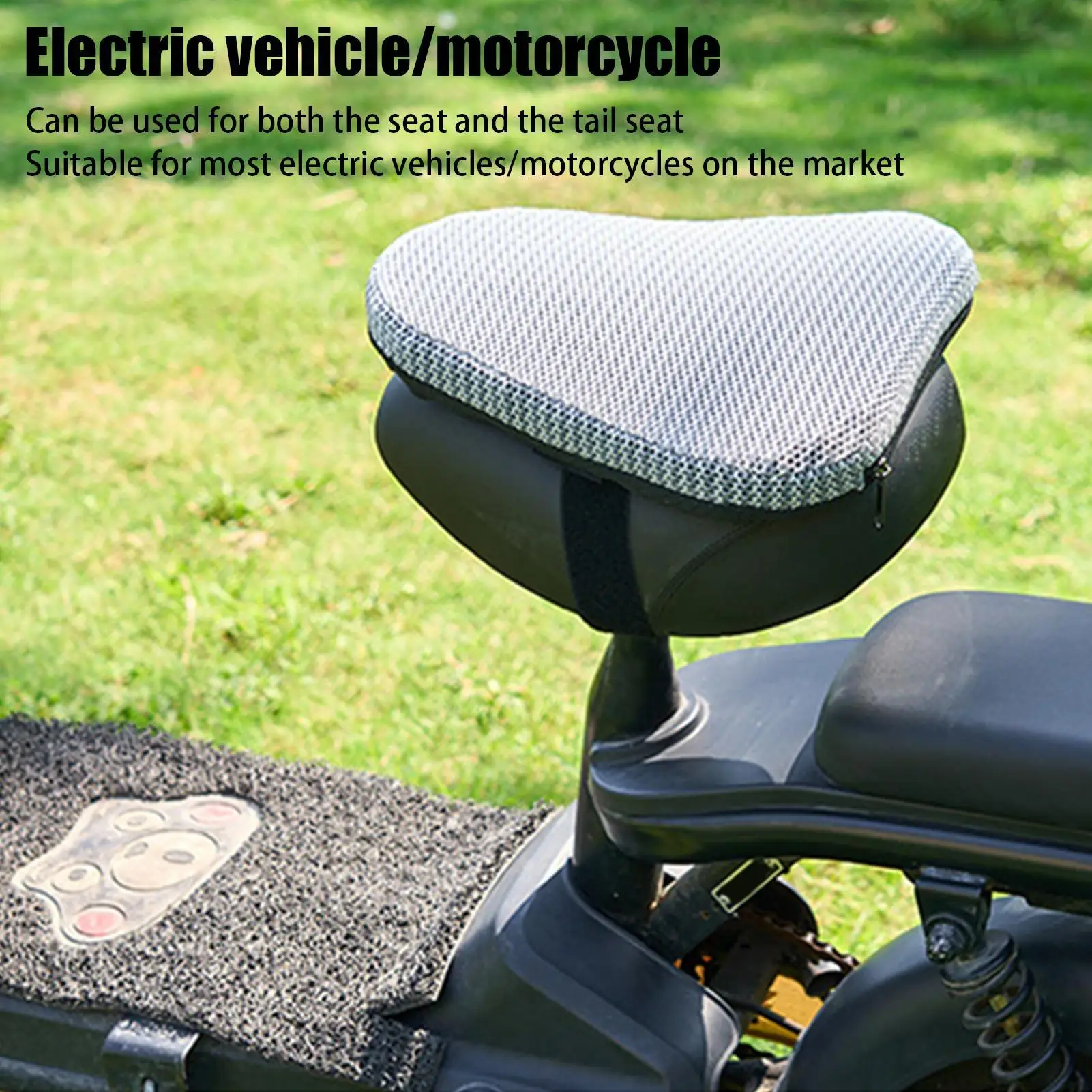 Motorrad-Gel-Sitzkissen, rutschfestes Waben-Gel-Sitzkissen für Elektroroller, atmungsaktives Waben-Gel-Sitzkissen, Motorradzubehör