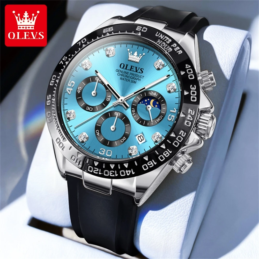 Olevs 2875 Luxus Herren uhr Quarz Herren uhren wasserdichte leuchtende Top Marken uhr für Herren Datum Chronograph Sport Armbanduhr