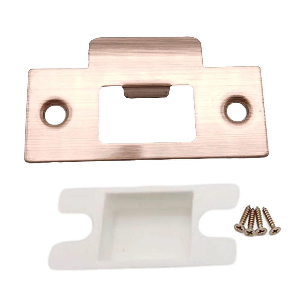 1 Stück Abdeckplatte für Türschloss mit Schrauben für Garagen-Türschlossabdeckung und Türschloss-Hardware Image