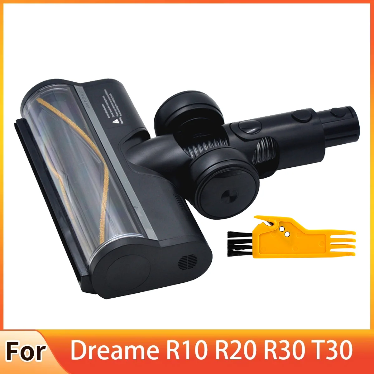 Aktualisieren Sie die elektrische Vakuum-Bodenbürste für Dreame T30 R10 R30 R20 den Boden mit weichen Rollenbürstenkopf und LED-Staublichtern Image