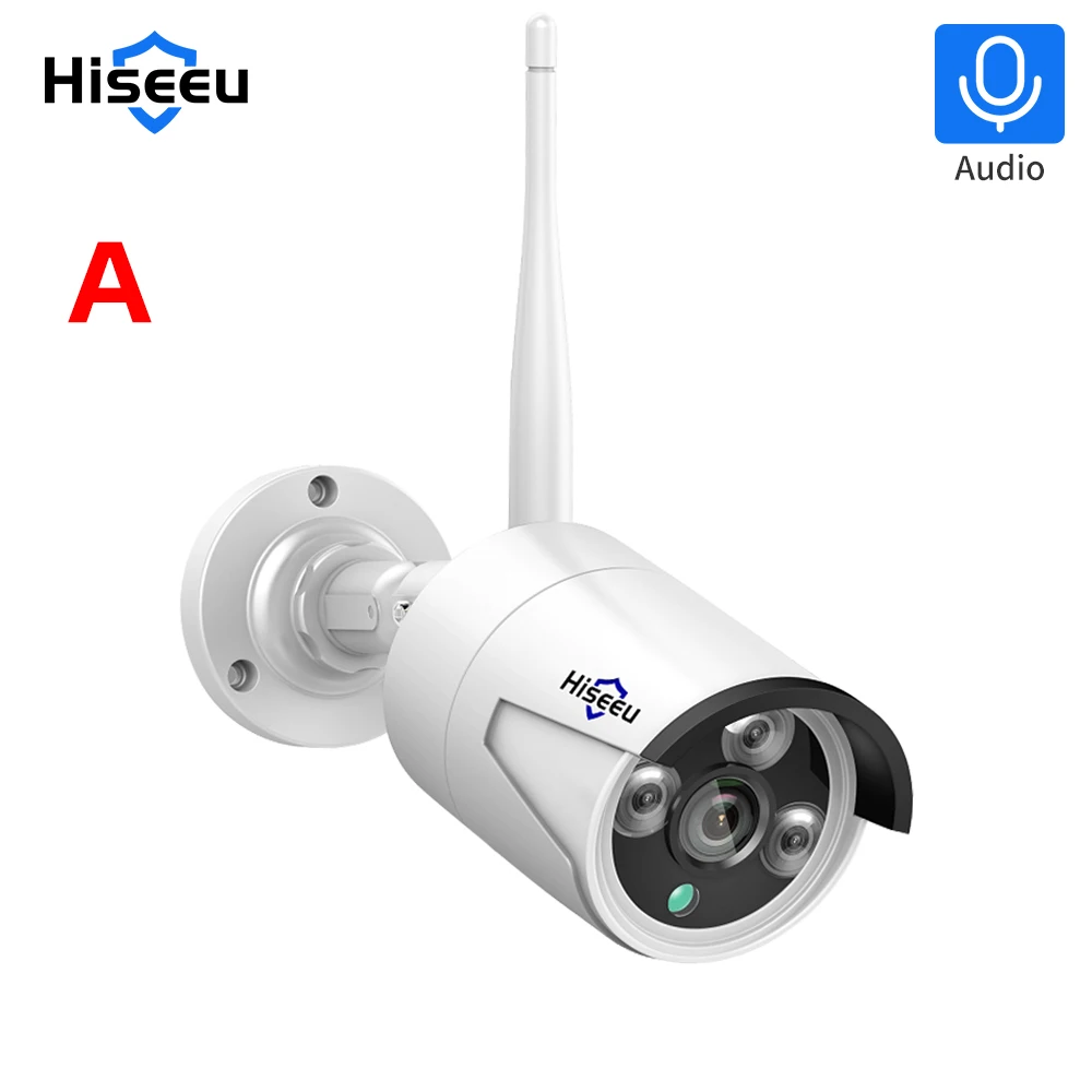 Hiseeu 3/5/8MP Kabellose IP-Kamera mit 3,6mm Objektiv, Wasserdichte Sicherheits-WLAN-Kamera für Hiseeu Drahtloses CCTV-System-Kit, IP Pro APP Image