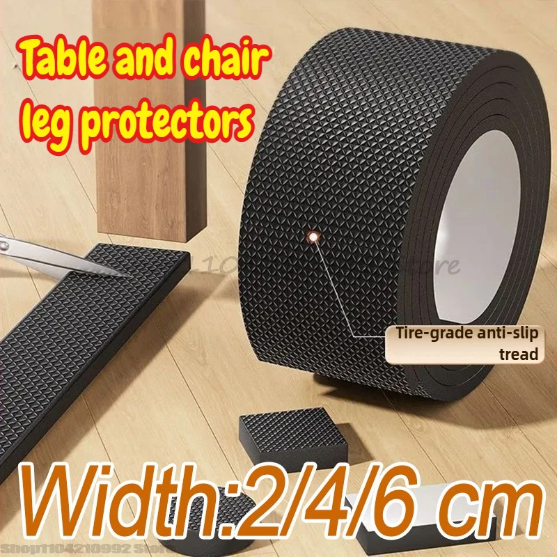 Rutschfeste Möbelpolster, selbstklebende Möbelbeinfüße, Schutzpolster, verschleißfeste Möbelschoner für Tisch/Stuhl Image