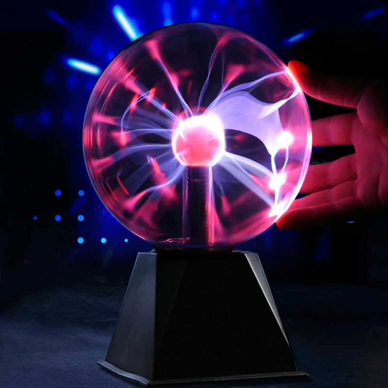 Neuheit Magische Plasma Ball Licht 220V LED Nachtlicht 4/5/6/8 Zoll Plasma Ball Touch Lampe Weihnachten Nachtlicht Kinder Dekor Geschenk