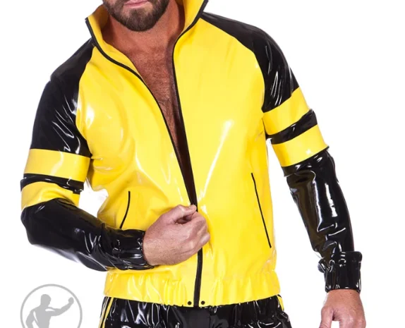 Latex-Gummi-Cosplay-Catsuit-Anzug Zentai Cosplay-Anzug Modische Sport-Top-Jacke Weihnachten Image