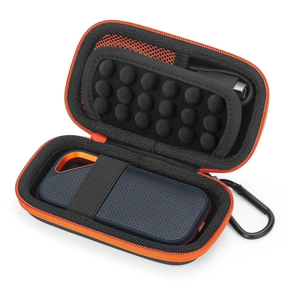 Tragbare Hartschalen-Aufbewahrungsbox Festplatten-Aufbewahrungshalter Schutzhülle Externe SSD 1TB/2TB/4TB Kratzfeste Aufbewahrungstasche Image