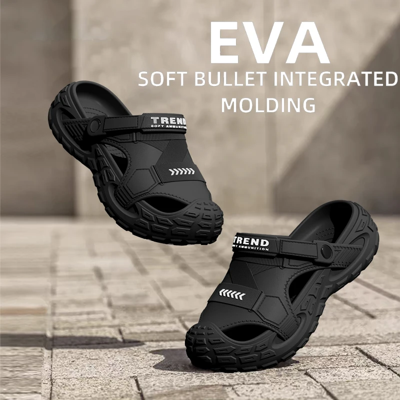 EVA Herren Outdoor Sommer tragbare Clog-Schuhe rutschfeste atmungsaktive geruchsabweisende rutschfeste Sandalen