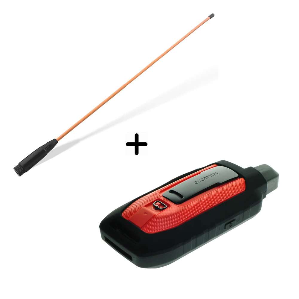 Upgrade 38 cm Peitschenantenne, erweiterte große Reichweite + Silikon-Schutzhülle für Garmin Alpha 200 200i 300 300i Zubehör Image