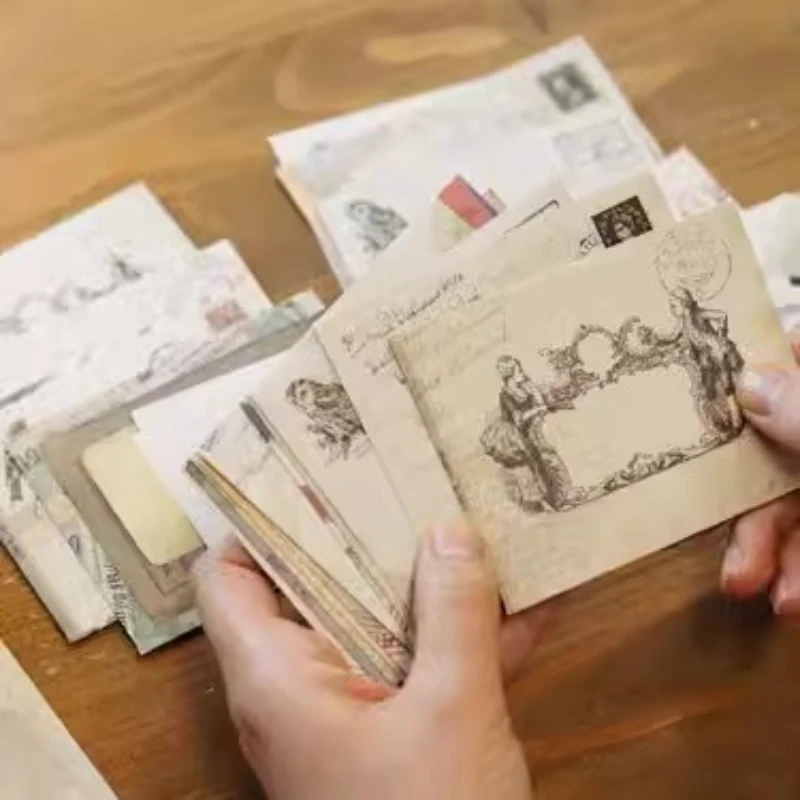 12 teile/paket Europäischen Retro Einfache Literarische Geständnis Liebe Brief Stil Kleine Umschläge OPP Tasche Umschläge für Briefe Image