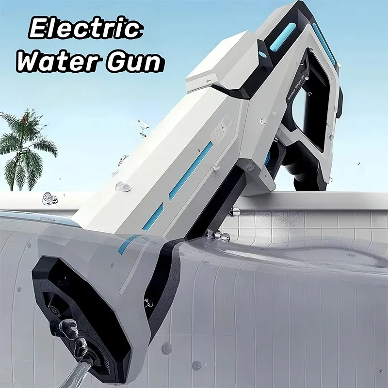 Elektrische Wasserpistolen Für Erwachsene Leistungsstarke Spritzen Automatische Wasser Saug Wasser Blasters Sommer Outdoor Strand Spielzeug Für Kinder Geschenk Image